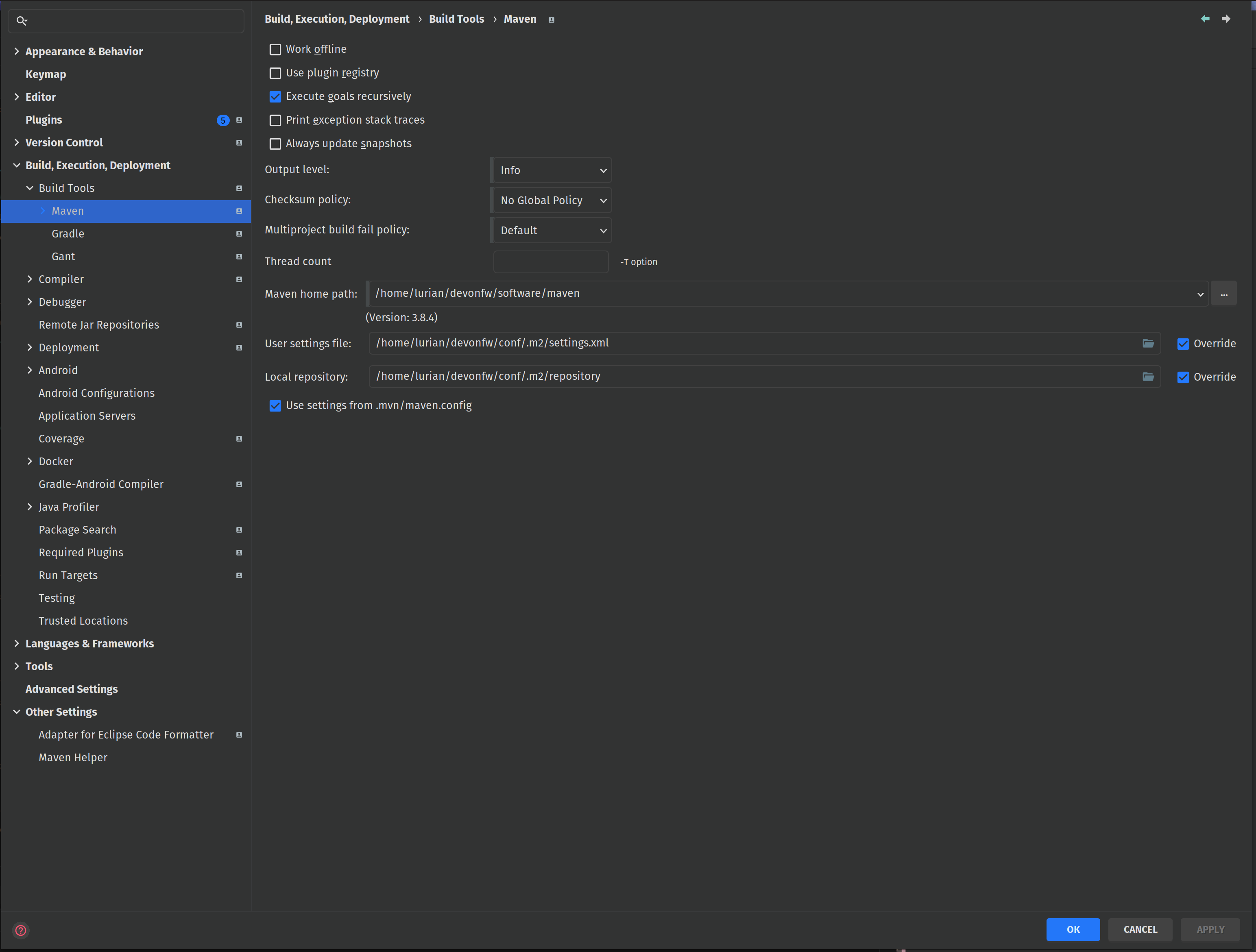 Maven Settings