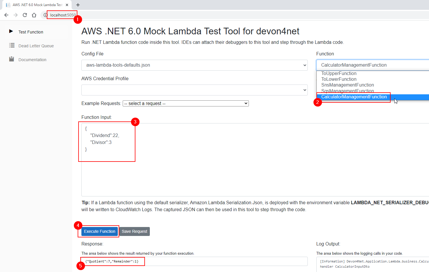 aws template test