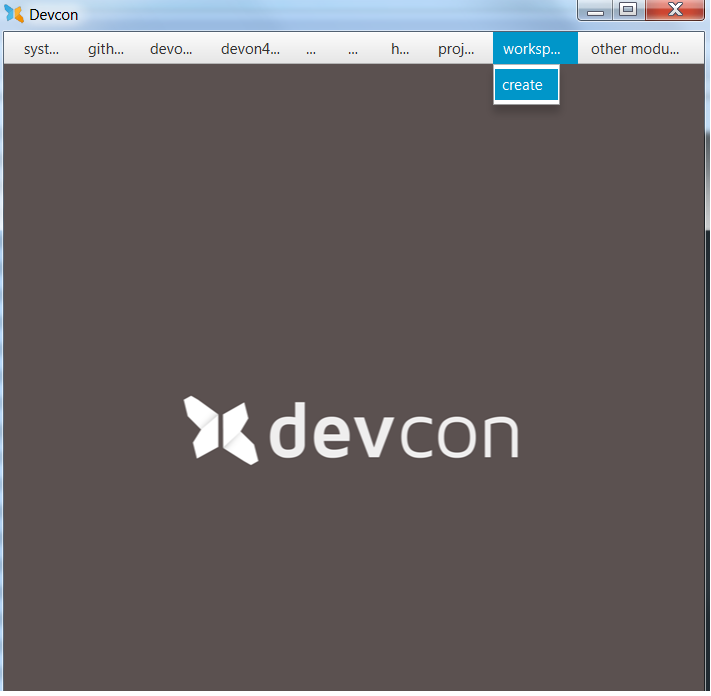 Devcon GUI Workspace 1