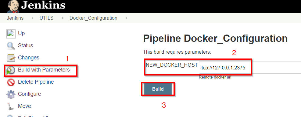 docker configuration