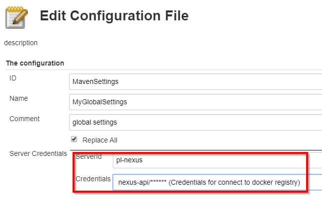 maven config